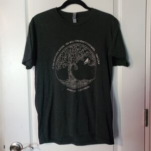 Next Level Van Gogh quote Anakeesta Gatlinburg Tree Graphic grey t-shirt